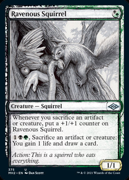 Ravenous Squirrel Showcase Foil
