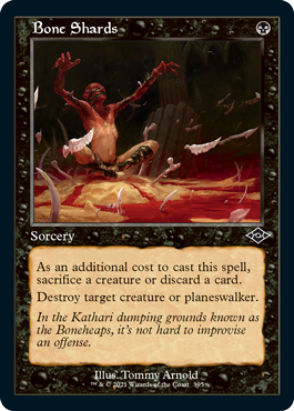 Bone Shards Retro Foil-Etched