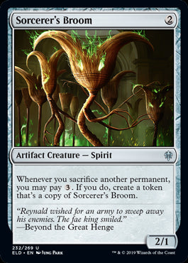 Sorcerer's Broom Throne of Eldraine - 232 Non-Foil