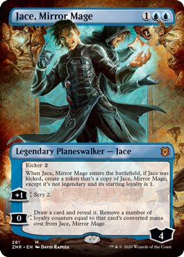 Foil Borderless Jace, Mirror Mage MTG Zendikar Rising 281