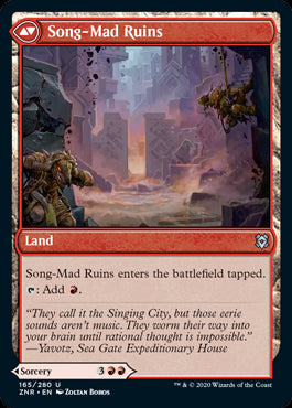Song-Mad Treachery // Song-Mad Ruins MTG Zendikar Rising #165
