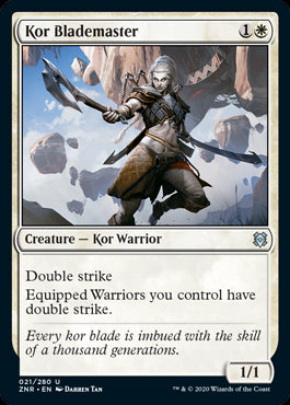 Kor Blademaster MTG Zendikar Rising #021
