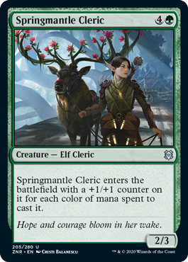 Springmantle Cleric MTG Zendikar Rising #205