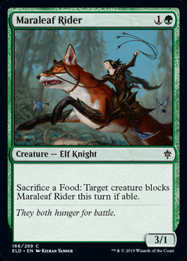 Maraleaf Rider Throne of Eldraine - 166 Non-Foil