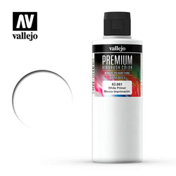 Vallejo Premium White Primer Paint - 200ml Acrylic