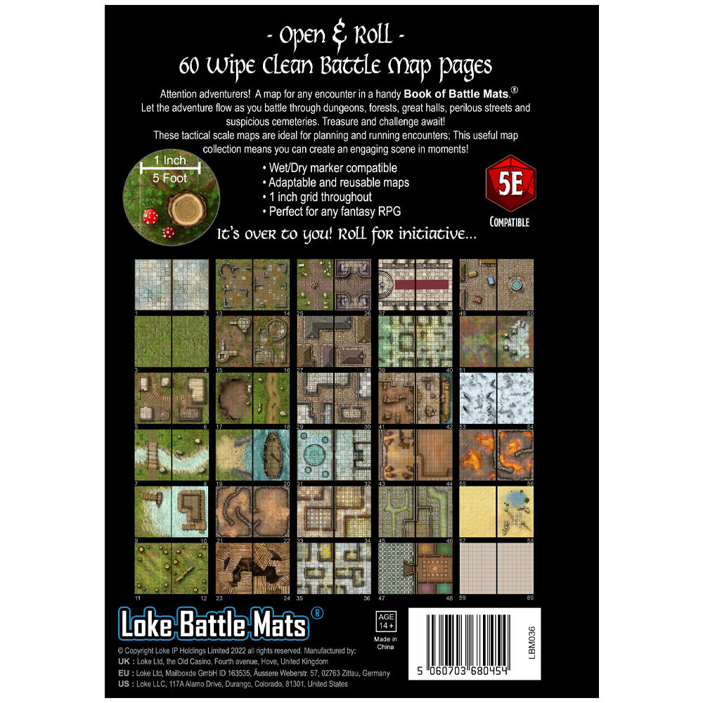 Full Colour Wipe Clean RPG Maps