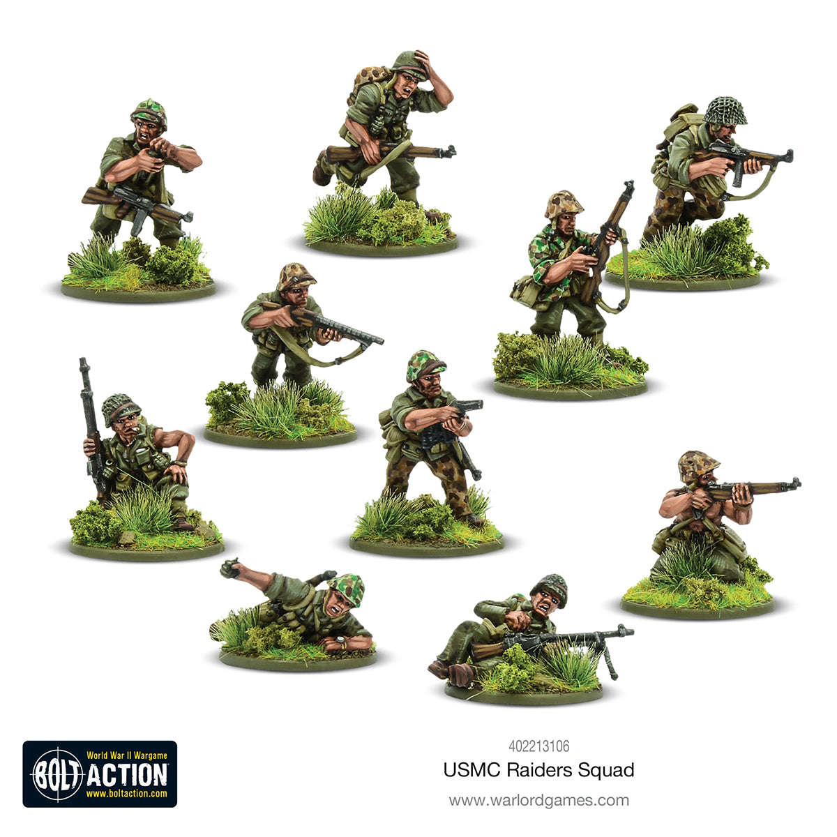 Elite US Marine Raider Miniatures Bolt Action