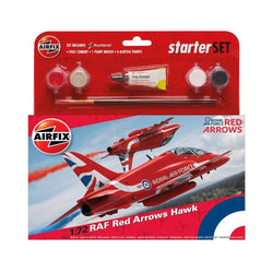 RAF Red Arrows Hawk Airfix Starter Set - 1:72 Scale