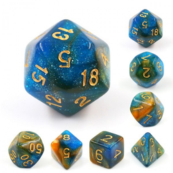 Mythic Dusk River dice set for role playing games
