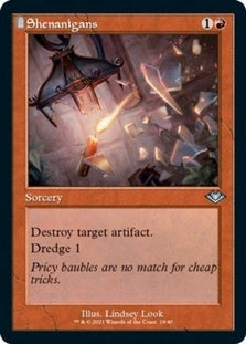 Shenanigans Etched Retro Foil