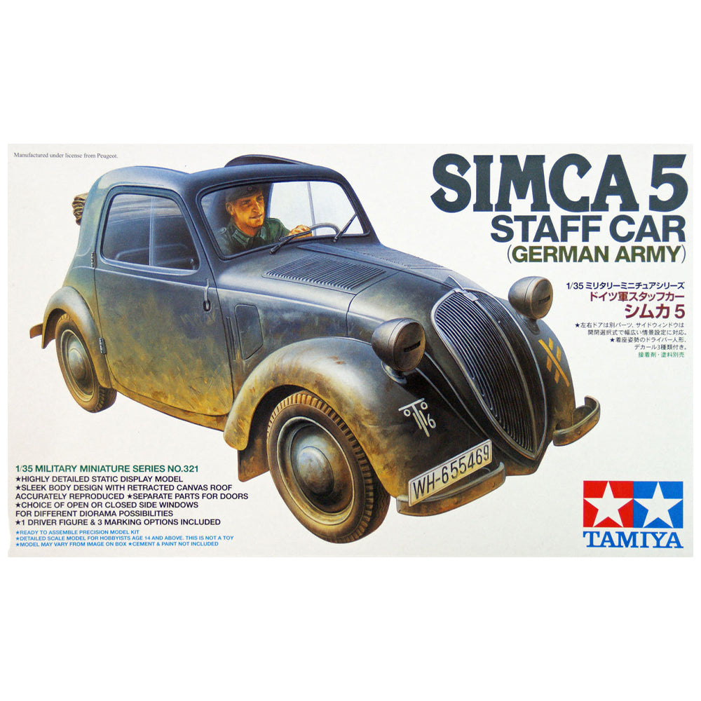 SIMCA 5 German Army Staff Car - Tamiya 1/35 Military Model
