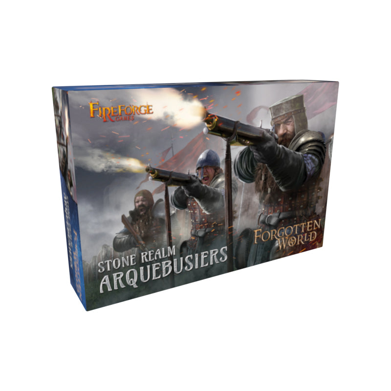 Stone Realm Arquebusiers (Forgotten World) Fantasy Dwarf Miniatures