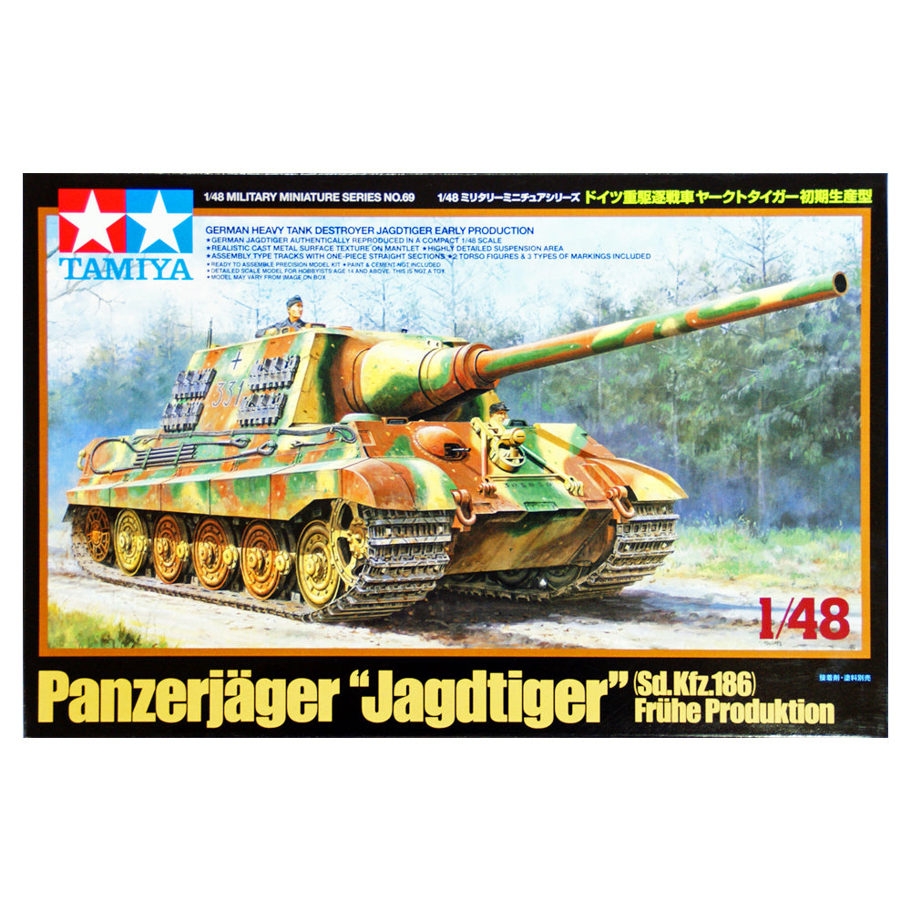 German Heavy Tank Destroyer Jagdtiger - Tamiya 1/48 Scale Tank