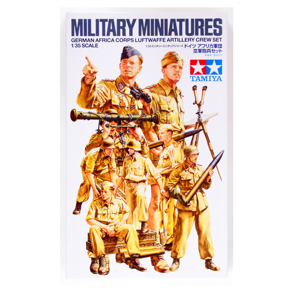 German Artillery Crew Set Africa Corps Luftwaffe - Tamiya 1/35