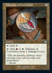 Talisman Of Conviction Retro Foil