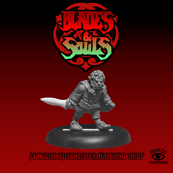 Dungeon Adventurer Halfling Thief - Lucid Eye Blades & Souls - HALFLING