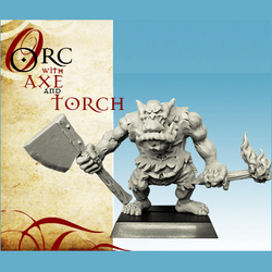 Orc with Axe and Torch - SpellCrow - SPCH0606