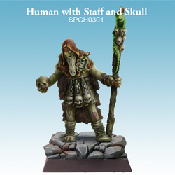 Human with Staff and Skull - SpellCrow - SPCH0301