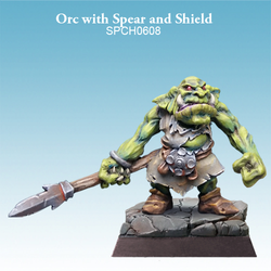 Orc with Spear and Shield - SpellCrow - SPCH0608