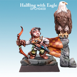 Halfling with Eagle - SpellCrow - SPCH0409