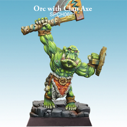Orc with Clan Axe - SpellCrow - SPCH0601