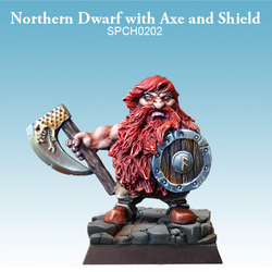 Northern Dwarf with Axe and Shield - SpellCrow - SPCH0202