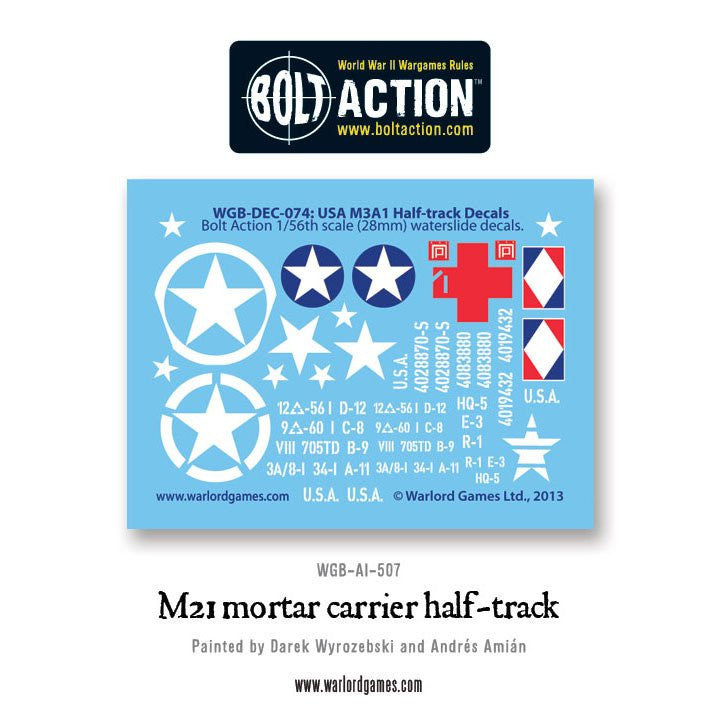 M21 Mortar Carrier Half Track - United States (Bolt Action)