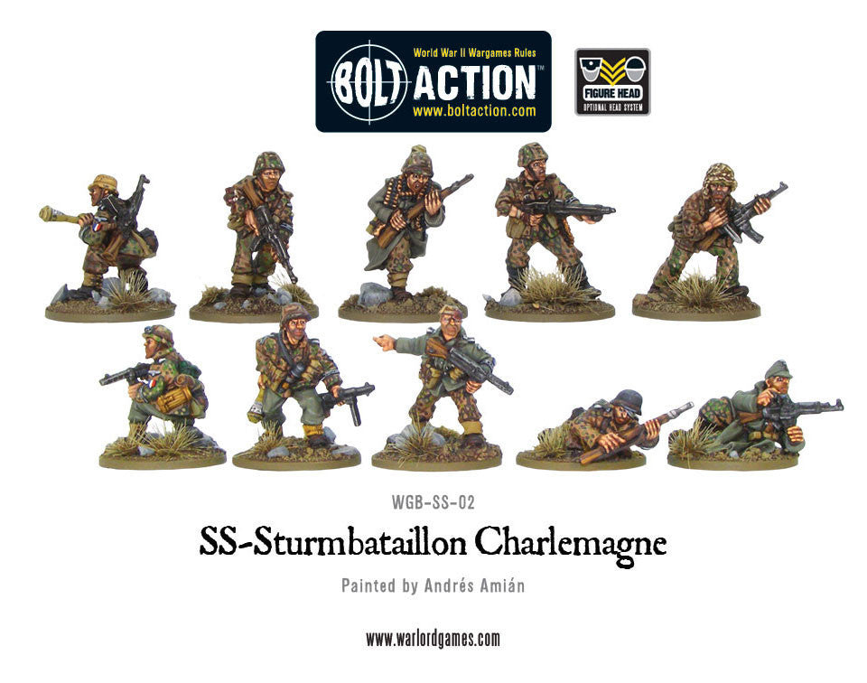 SS-Sturmbataillon Charlemagne - German (Bolt Action) :www.mightylancergames.co.uk