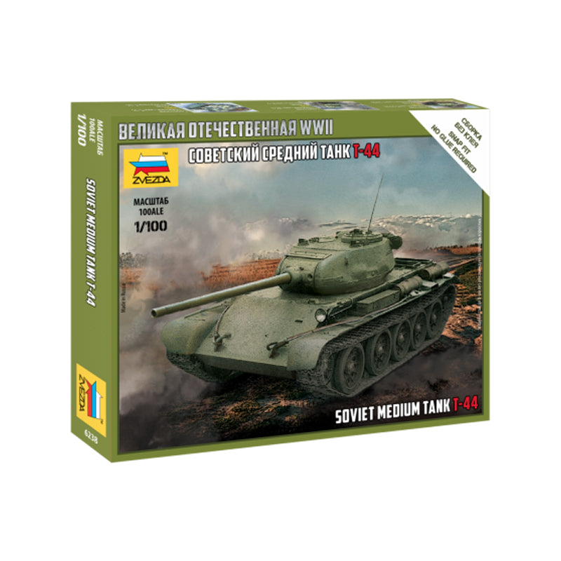 Soviet Medium Tank T-44 - Zvezda 1/100 Scale Model