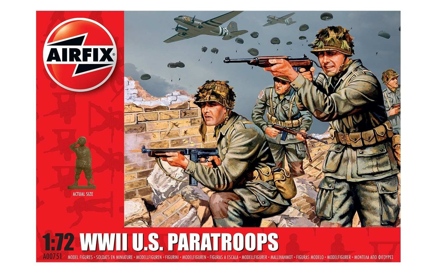 WWII U.S. Paratroops - Airfix 1:72 (A00751)