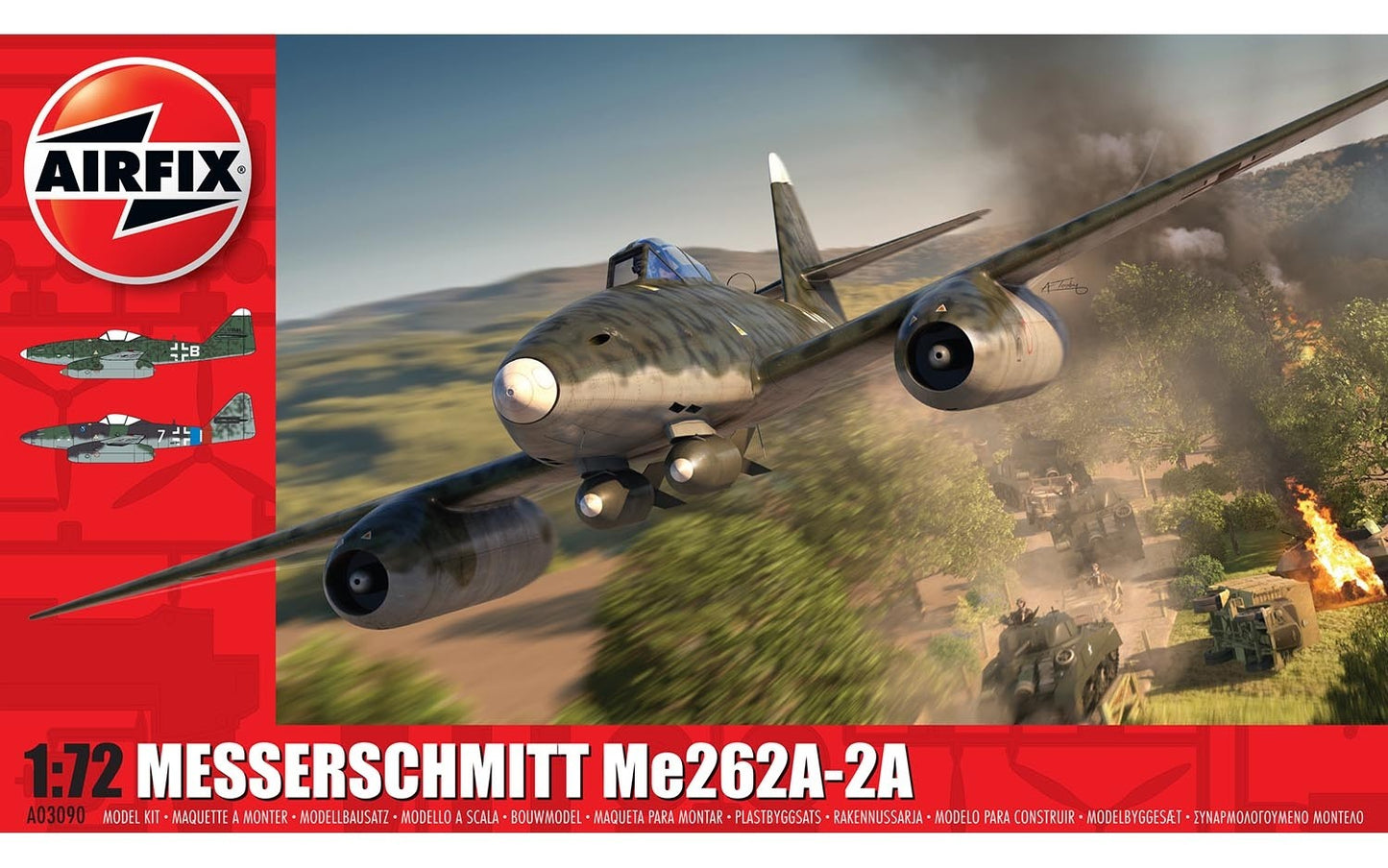 1/72 Messerschmitt ME262A-2A (Airfix Model Kit) :www.mightylancergames.co.uk