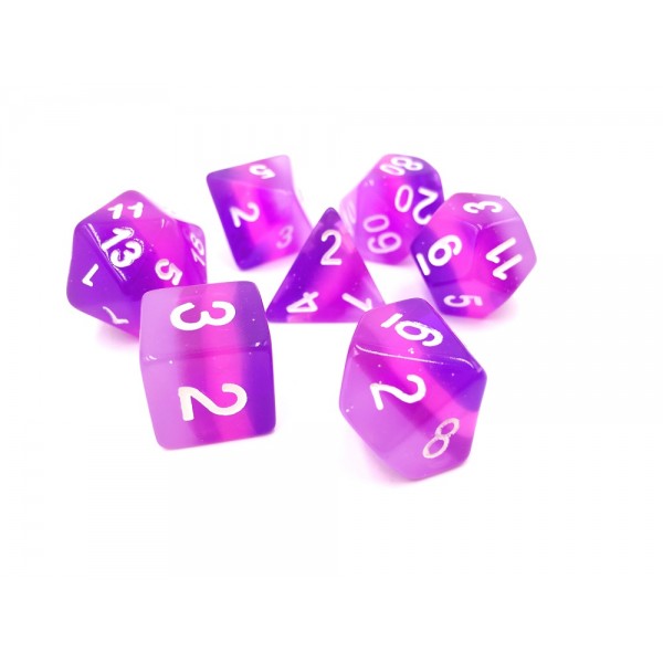Aurora Dice Set D20 Poly Dice set - EMPEROR GEM