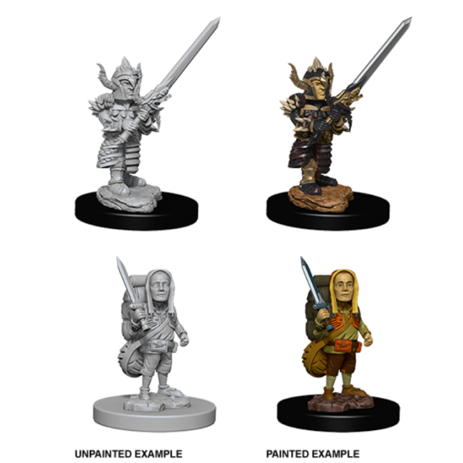 WizKids D&D Nolzur's Marvelous Miniatures - Male Halfling Fighter 73386