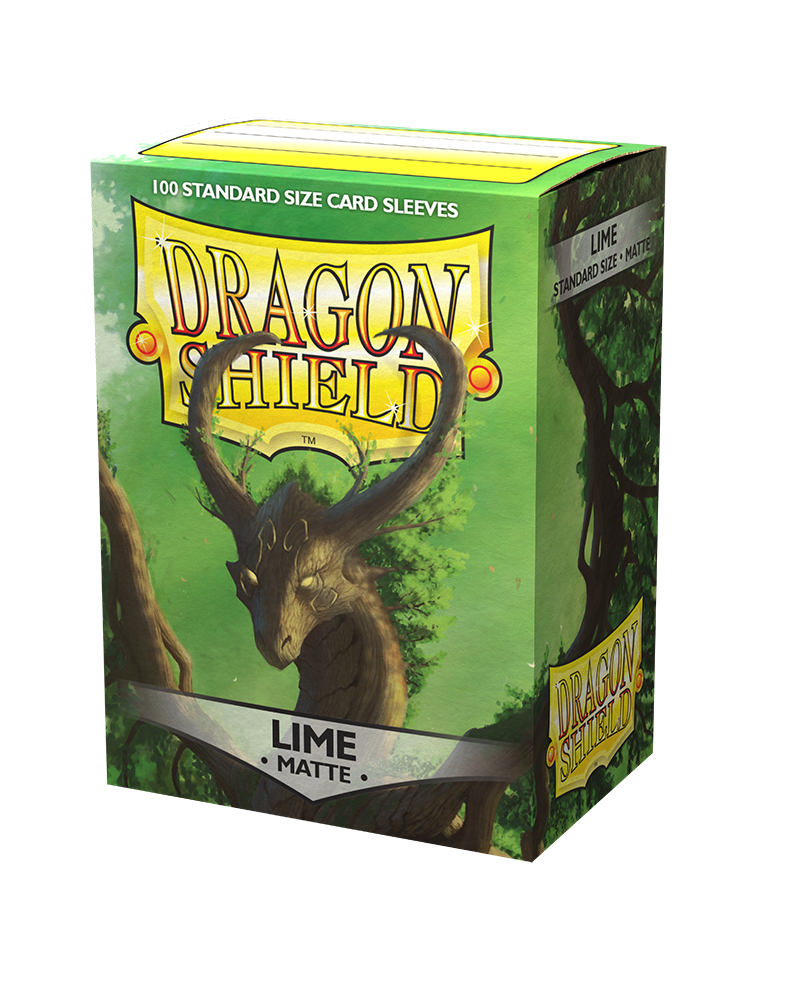 Dragon Shield Matte Lime Green – 100 Standard Size Card Sleeves