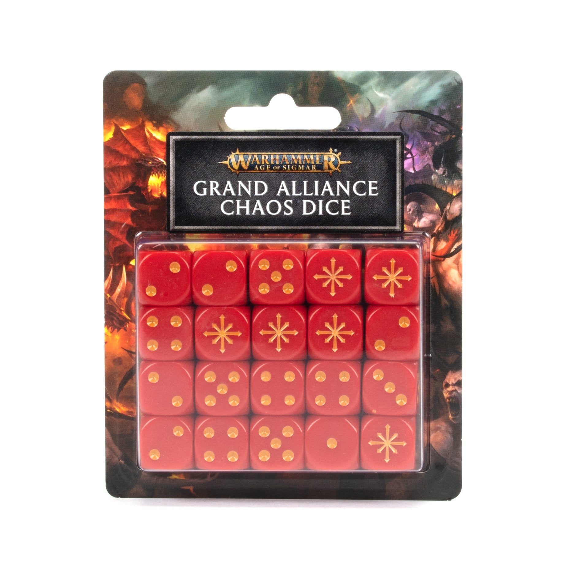 Games Workshop – Dés Warhammer Age Of Sigmar : Grand Alliance Death – 20 Dés 16 Mm, Icône Crâne