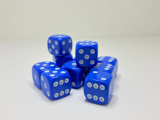 Blue D6- 10 x 16mm Six sided dic...