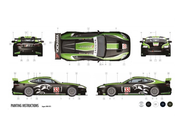 Airfix- Jaguar XKR GT3- Large Starter Set A55306