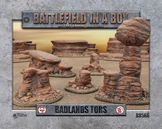 Badlands Tors- Batttlefield in a Box (BB566) :www.mightylancergames.co.uk