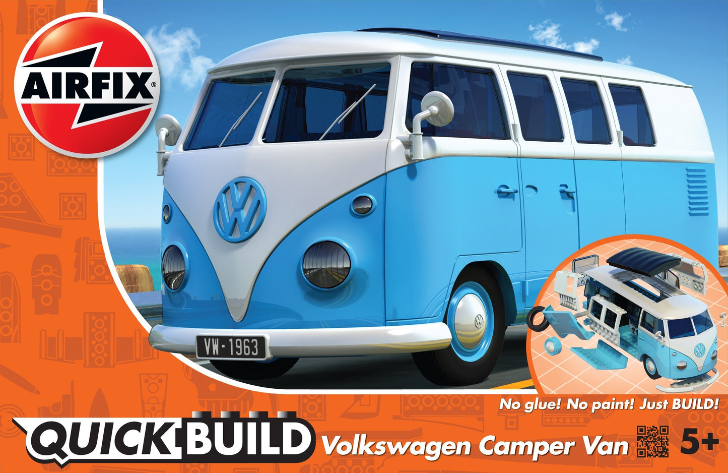 VW Camper Van - Blue (Quickbuild)