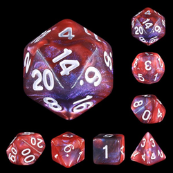 Mythic Lava Galaxy Dice Set for role playing games