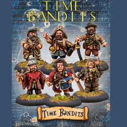 A set of 6 Time Bandits from the officially licenced Time Bandits range by Northumbrian Tin Solider