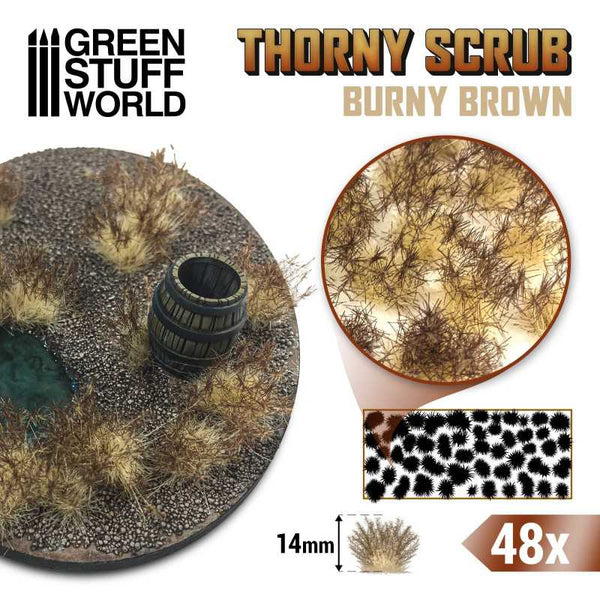Burny Brown Thorny Scrub Basing Tufts