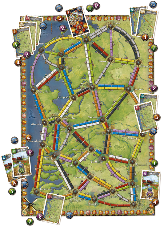 Ticket to Ride - Nederlands: Map...