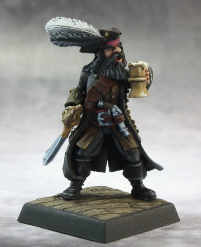 Reaper Pathfinder Miniatures - 60137 - Captain Kerdak Bonefist by Tim Prow: www.mightylancergames.co.uk