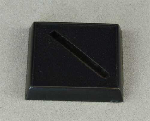1" Square Plastic Base, Universal Slot
