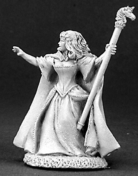 Reaper - 03159 - Aeslin, 1/2 Elf Wizardess by Sandra Garrity: www.mightylancergames.co.uk