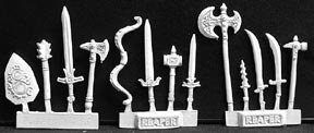 Reaper Dark Heaven 02202: Weapons Pack II by Sandra Garrity: www.mightylancergames.co.uk