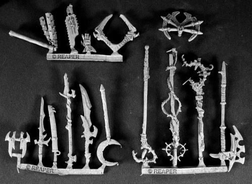 Reaper Warlord 14477 - Darkspawn Weapons Pack (15): www.mightylancergames.co.uk