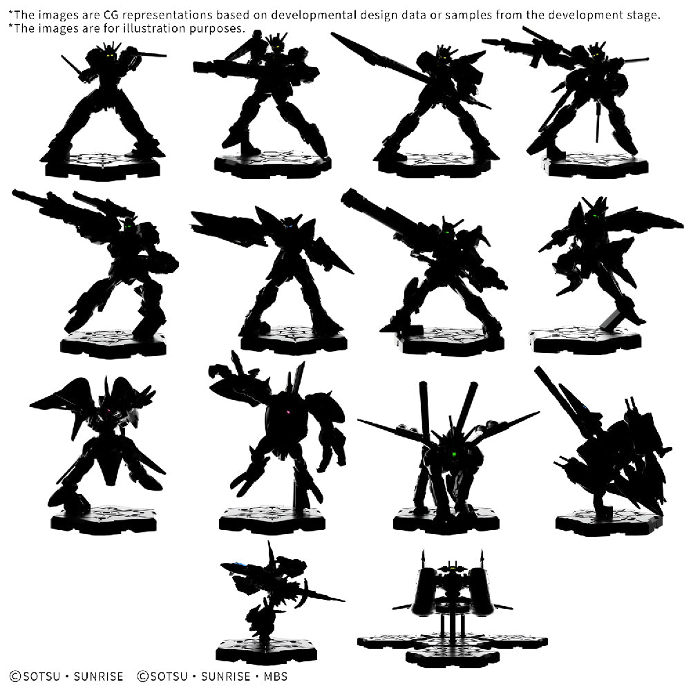 Gundam Assemble Deluxe Set 02 Model Silhouettes