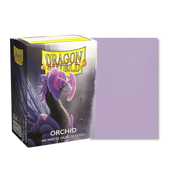 Dragon Shield Dual Matte Orchid 100 Standard TCG Sleeves